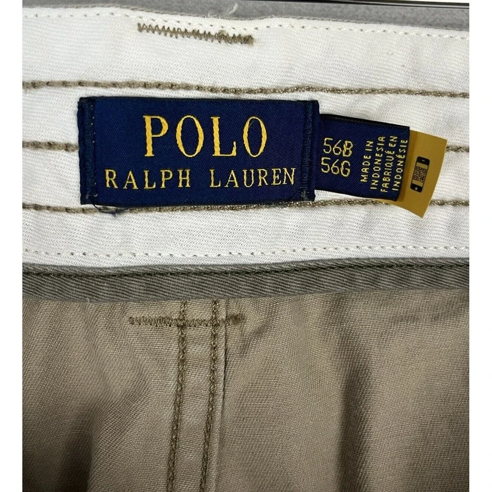 POLO RALPH LAUREN Men's Short  56B Beige Chino Classic Fit Cotton Cargo Utility